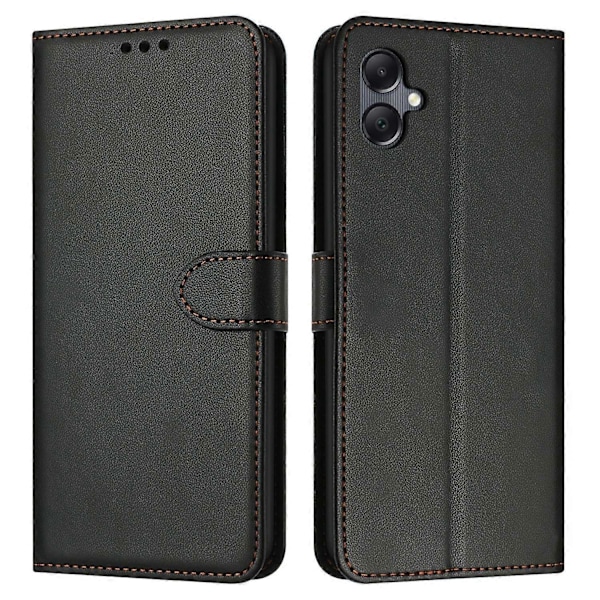 Til Samsung Galaxy A06 Wallet Telefon Cover Læder Stand Cover med Rem- Multicolor Black