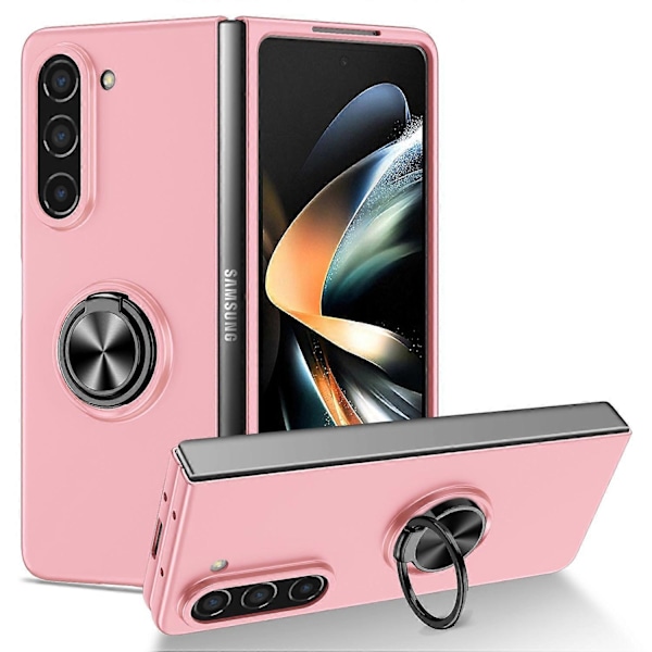 För Samsung Galaxy Z Fold5 5G Ring Kickstand Mobilskal Stöd Bilhållare Hårt PC Skyddande Skal Multicolor Style B