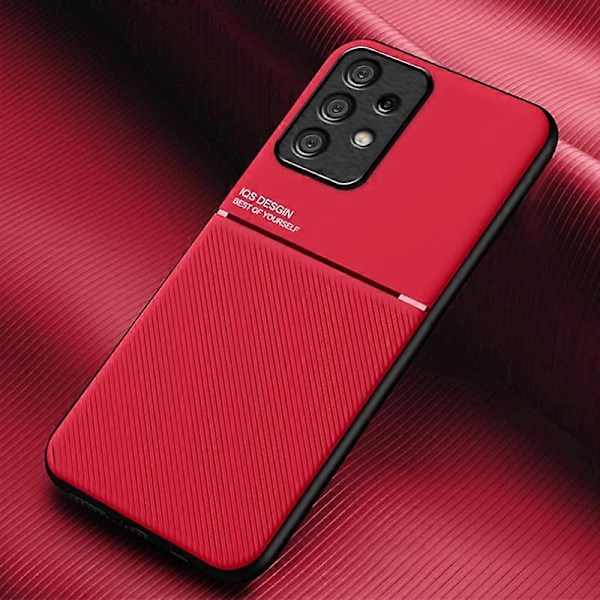 Telefonfodral för Samsung Galaxy A23 4G/A23 5G (Global Version), PU-läder + TPU-linjer Präglat Skal Multicolor Style B