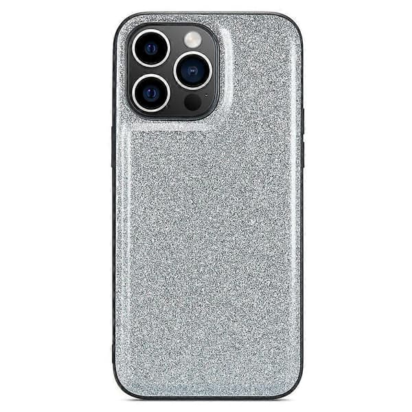 Glitter Bagside PU Læder+PC+TPU Telefon Cover til iPhone 14 Pro Max Multicolor Style B