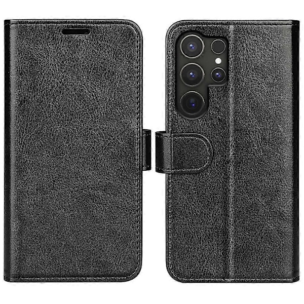 Til Samsung Galaxy S25 Ultra Wallet Case Crazy Horse Tekstur Stand Læder Telefon Cover Multicolor Style B