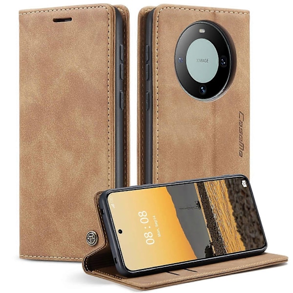 Til Huawei Mate 60 Etui CASEME 013 Serie Kortholder Stativ Læder Telefon Cover Multicolor Style C