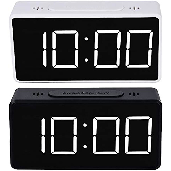 Wake Up Radio Alarm C LED Digital Display Elektronisk temperaturbordslarm C USB Laddning Studentbänk Cs Sun Green 13.6x4.6x7.5cm
