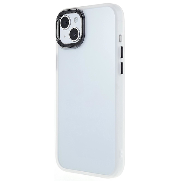 Til Iphone 15 Plus Stødsikker Tpu+akryl Telefon Cover Hud-berørings Bagside Translucent