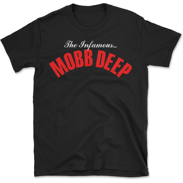 The Infamous Mobb Deep Logo Hip Hop Rap Vintage Replica T-shirt - vuxen, 3xl Black XL