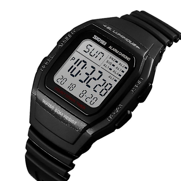 Skmei 1278 Vattentät Digital Watch Black