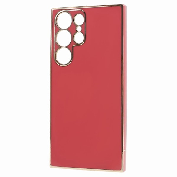 Til Samsung Galaxy S23 Ultra Blankt Telefoncover 6D Elektropletterede Kanter Blødt TPU Cover Multicolor Style D