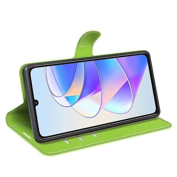 Honor X7a 4G -puhelinlompakkokotelo, PU-nahkaa, jalustalla, naarmuuntumaton Multicolor Style F