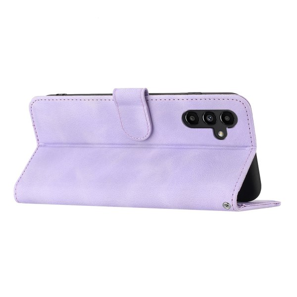 Case för Samsung Galaxy A25 5g/a24 4g, Pu-lädermönster med tryckt cover Purple