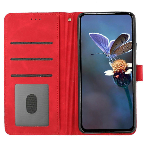 Til Samsung Galaxy S21+ 5G Wallet Telefon Cover PU Læder Shell Stand Blomster Præget Telefon Case Multicolor Style E