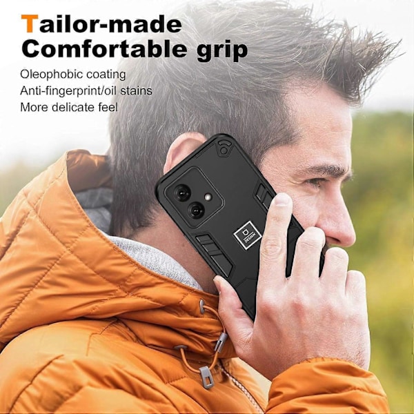 Motorola Moto G84 5G puhelinkotelo TPU+PC iskunkestävä kestävä suojus Multicolor Style A