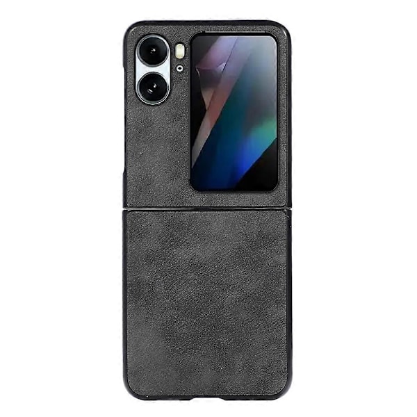 För Oppo Find N2 Flip 5G Smartphone Skal PU Läderbelagd PC Anti-repor Telefonskydd Multicolor Style A