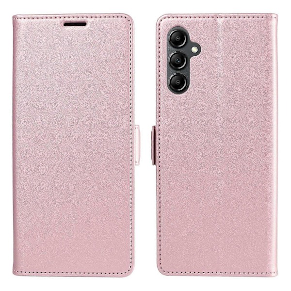 För Samsung Galaxy S25+ Fodral Sidomagnetlås RFID-blockerande Läder Telefonplånboksfodral - Svart Multicolor Pink