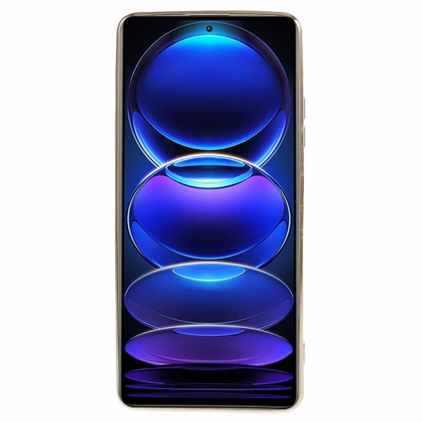 För Xiaomi Redmi Note 12 Pro 5g Glossy Tpu phone case Kameraskydd 6d cover Cyan