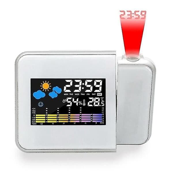 Digital projektionsväckarklocka, med temperaturtermometerdisplay|väckarklockor