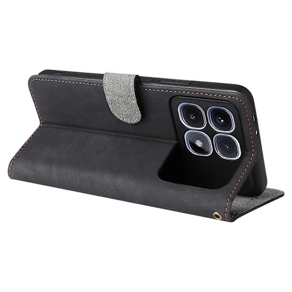 Til Xiaomi Redmi K70 Ultra Etui RFID Blokerende PU Læder Telefon Wallet Cover Multicolor Style A