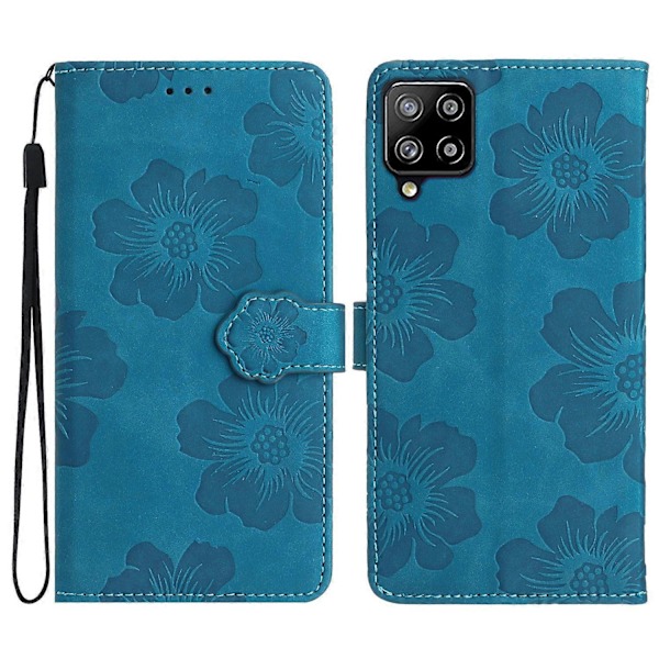 Til Samsung Galaxy A42 5G Blomstermønster Telefon Stand Case PU Læder Wallet Cover Multicolor Style A