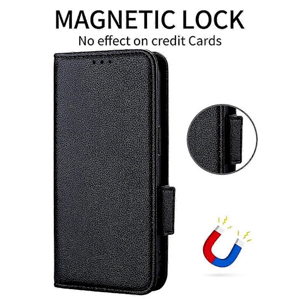 Læder Flip Telefon Cover med Litchi Tekstur til iPhone 16 Plus Multicolor Style G