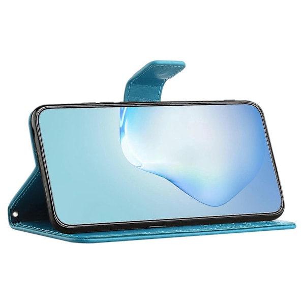 Til Samsung Galaxy A15 5G Etui Ugle Træ Præget Læder Flip Telefon Cover med Pung Multicolor Style A