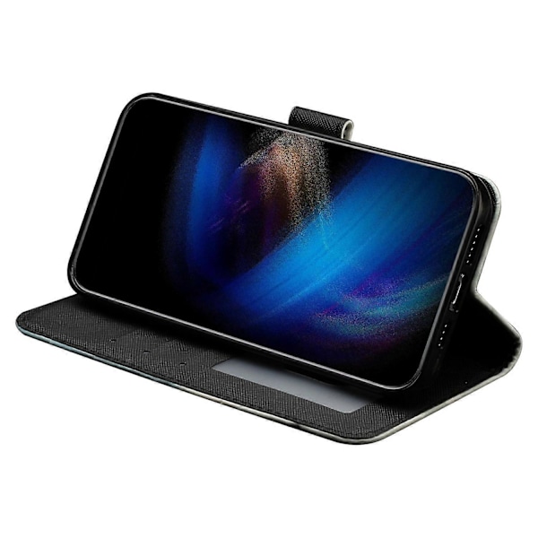 För Sony Xperia 10 V Mobilskal 3D Mönstertryck Flip Ställ PU Läder Plånboksfodral med Rem