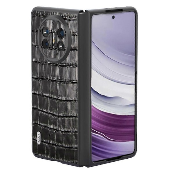 Skyddsfodral för Huawei Mate X5 Äkta Läder+PC Krokodiltextur Multicolor Style A