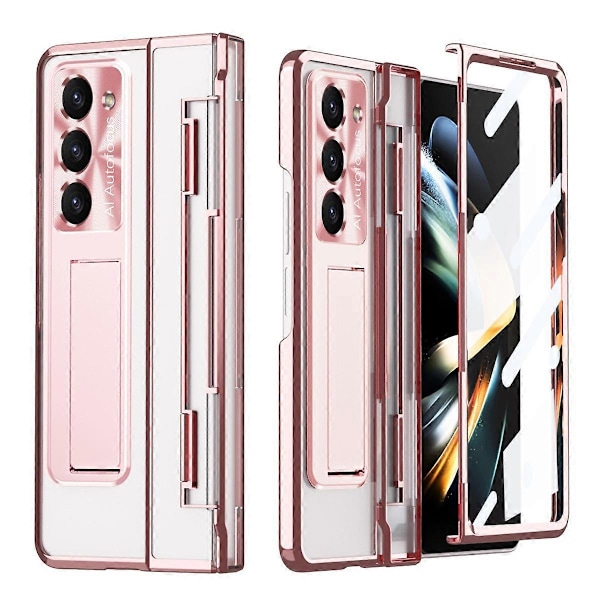 Til Samsung Galaxy Z Fold5 5G Støtteben PC Cover Stødsikkert Foldbart Telefoncover Multicolor Style C