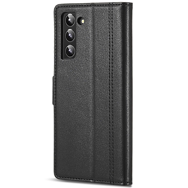 LC.IMEEKE Stand Wallet Funktion PU Læder Folio Flip Telefon Cover til Samsung Galaxy S22+ 5G