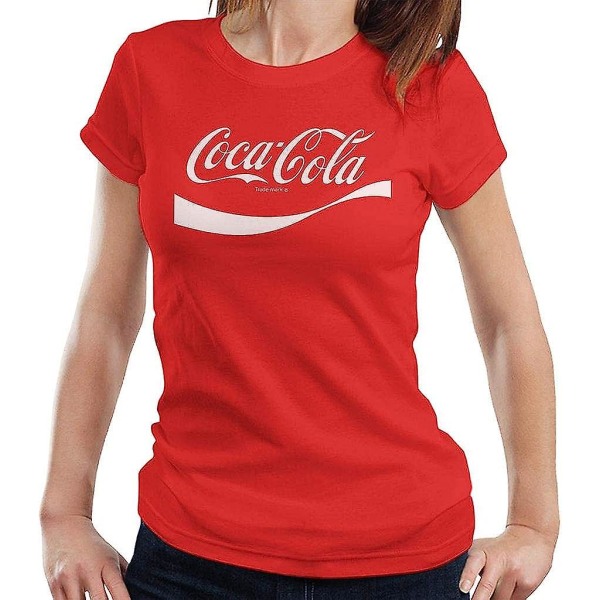 Coca Cola 1941 logotyp dam T-shirt Red L