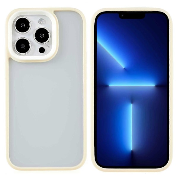 FULEXIN Skal för iPhone 15 Pro, hudvänlig yta, färgglad TPU-ram + PC Stöttåligt Skydd Multicolor Style F
