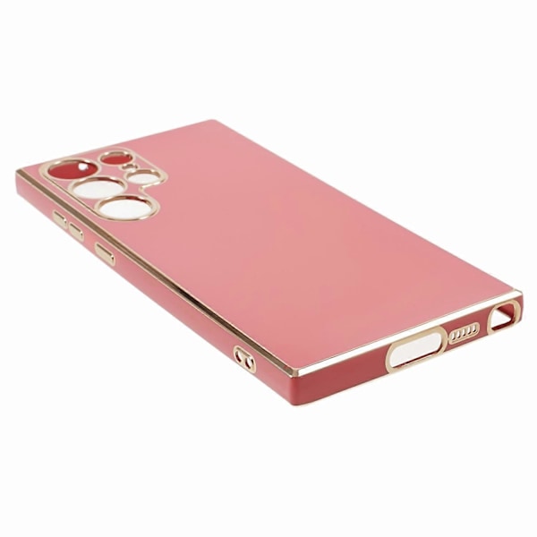 Til Samsung Galaxy S23 Ultra Blankt Telefoncover 6D Elektropletterede Kanter Blødt TPU Cover Multicolor Style D