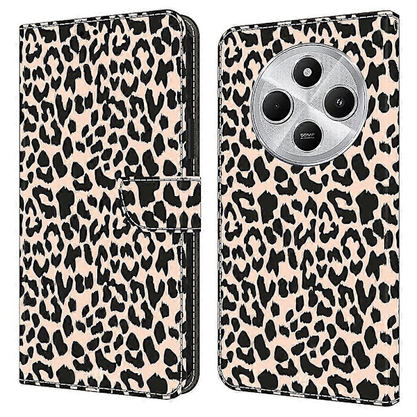 TPU+PU Läder Flip Fodral För Xiaomi Redmi 14C 4G/14R 5G/Poco C75 4G Mönstertryckt Multicolor Style A