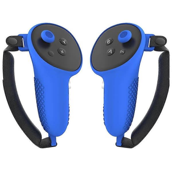 Type C 1 par til Meta Quest 3/3S Touch Controller Beskyttelsescover Anti-Drop Silikone Etui Multicolor Style D