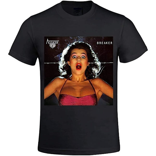 Accept Breaker Herre Sjove T-shirts O-hals - voksen, 3xl 3XL