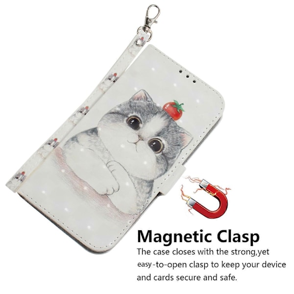 Til Samsung Galaxy A06 Etui Mønstertryk Læder Wallet Telefon Cover Multicolor Style I