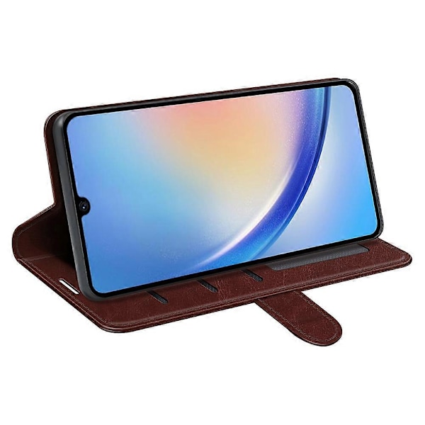 För Samsung Galaxy A24 4G (162.1 x 77.6 x 8.3mm) PU Läder Plånbok Flip Fodral Ställ Mobilskal Multicolor Style D