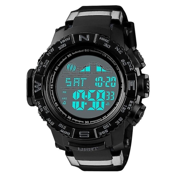Skmei 1380 Ulkoilu 50m Vedenkestävä Digitaalinen Kello Black