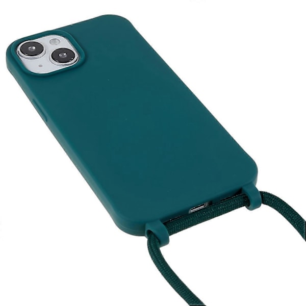 iPhone 14 Plus Integroitu TPU Puhelimen Takakansi Naarmuuntumista Estävä Suojus Nauhalla Multicolor Style C