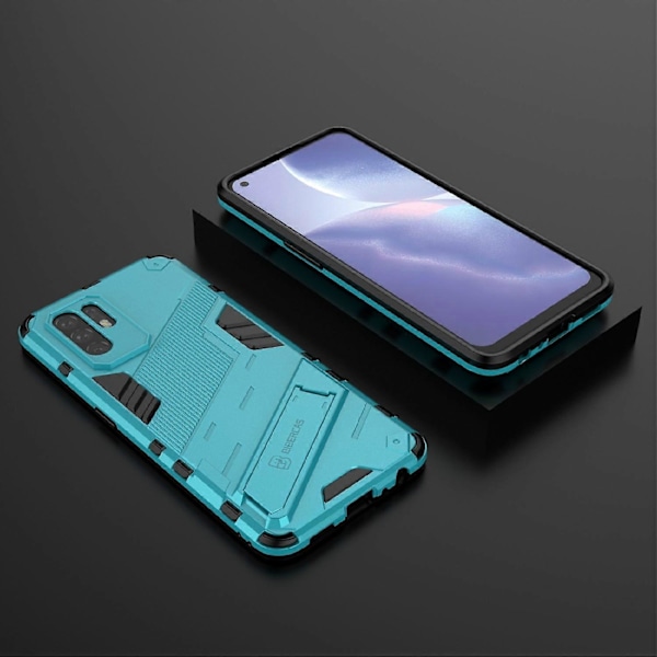 Vikbart Ställ Design PC + TPU Hybrid Telefonskydd Skal för Oppo Reno5 Z 5G Multicolor Style H