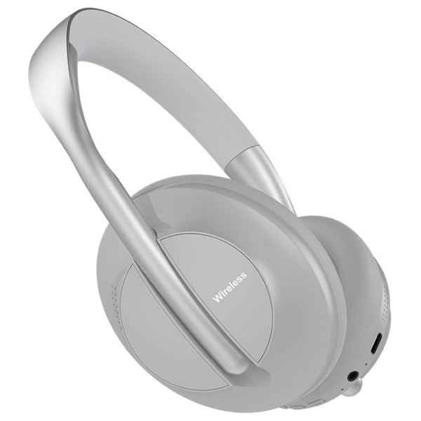 Bluetooth 5.0 Headset Trådlöst Headset För Spelkonsol Ps4, Dator, Support Tf Card (silver)