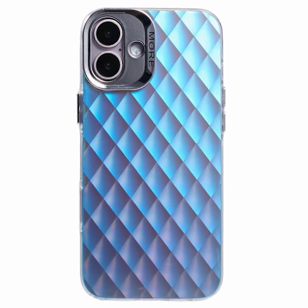 Skal för iPhone 16 Plus Silikon+PC IMD Lasertextur Matt Telefonskydd-AK6 Multicolor AK5