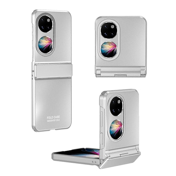 Hårt PC Vikbart Telefonfodral för Huawei P50 Pocket, Matt Elektroplätering Anti-fall Skydd Multicolor Style C