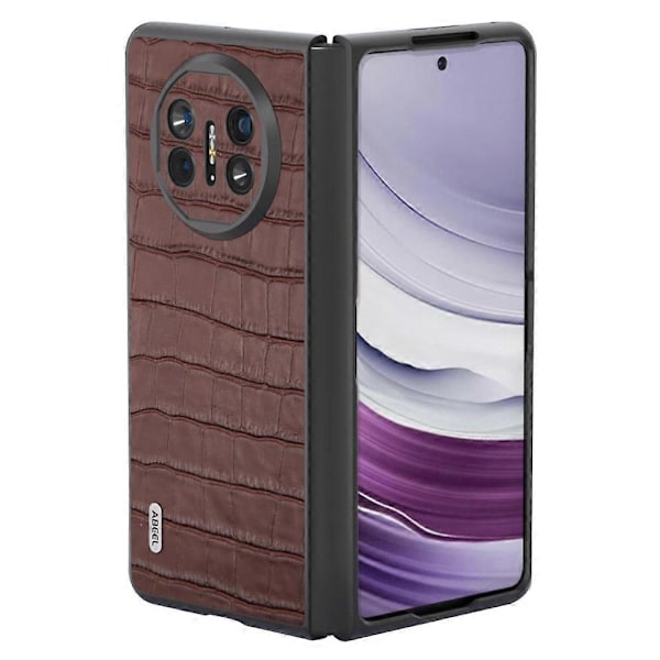 Skyddsfodral för Huawei Mate X5 Äkta Läder+PC Krokodiltextur Multicolor Style D