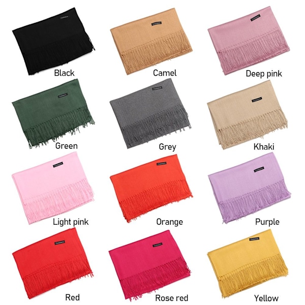 Cashmere Scarf Ullsjal DYPROSA deep pink