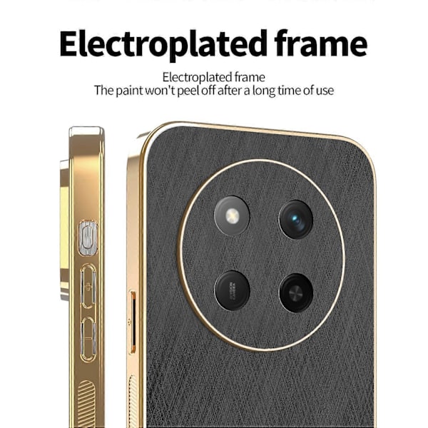 Kompatibel med Honor X60 Pro 5G Telefon Cover Multicolor Black
