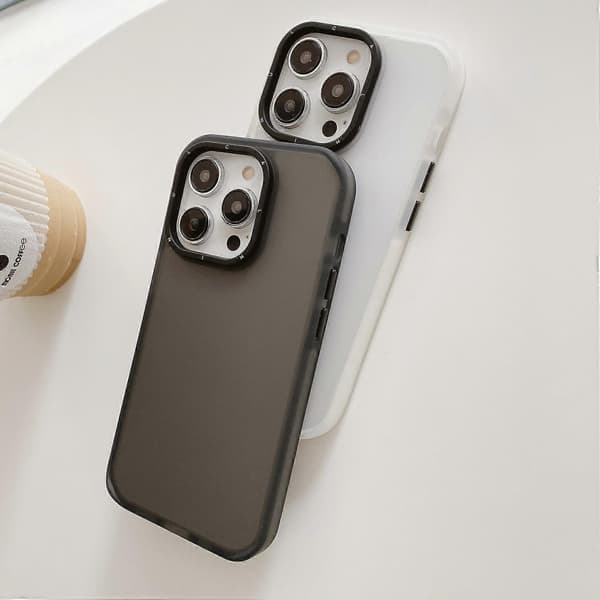 Stødsikkert Cover til iPhone 15 Pro Max Case TPU+PC Hybrid Telefon Bagside Multicolor Style D