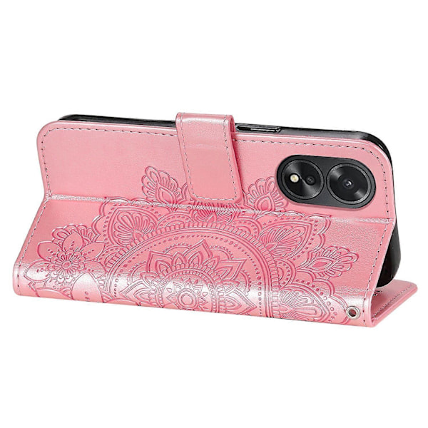 Til Oppo A38 4G Etui Slankt Anti-drop Pung Stativ PU Læder Cover Multicolor Style E