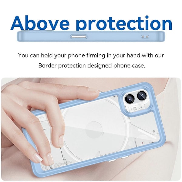 Telefonfodral för Nothing phone (1) 5G, Reptåligt Hybrid TPU+Akryl Baksida Multicolor Style D