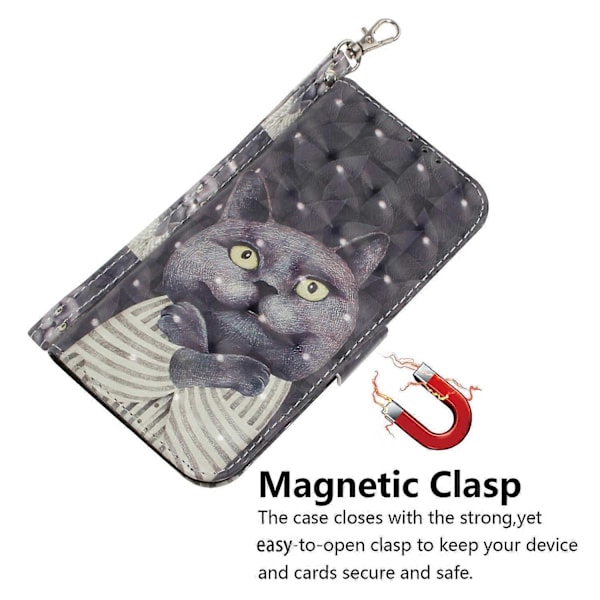 Til Samsung Galaxy A06 Etui Mønstertryk Læder Wallet Telefon Cover Multicolor Style G