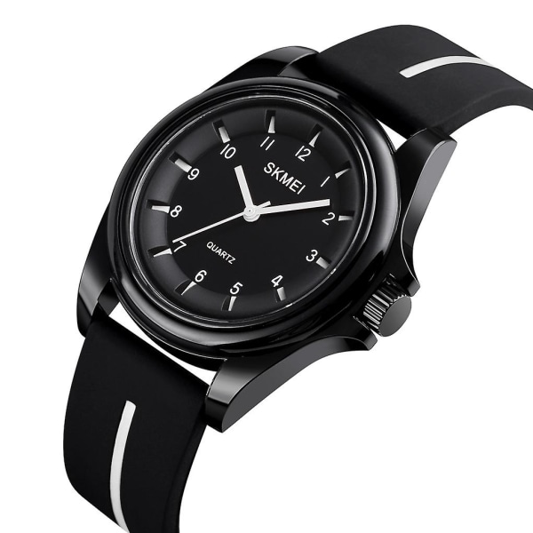 Skmei 1578 Creative Stereo Dial Student Watch Casual Simple Man Quartz Watch Black