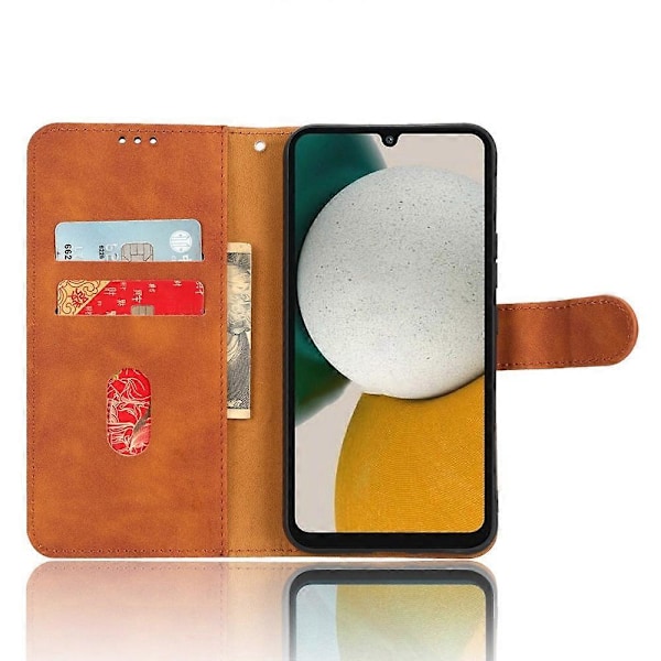 Stöttåligt mobilskal med Skin-Touch-känsla och plånboksställ för Samsung Galaxy A34 5G Multicolor Style E